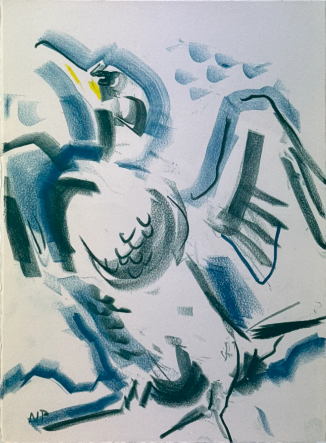 nik pollard swla shags 2 field drawing dunbar 470 370 wax pastel 450 artwork