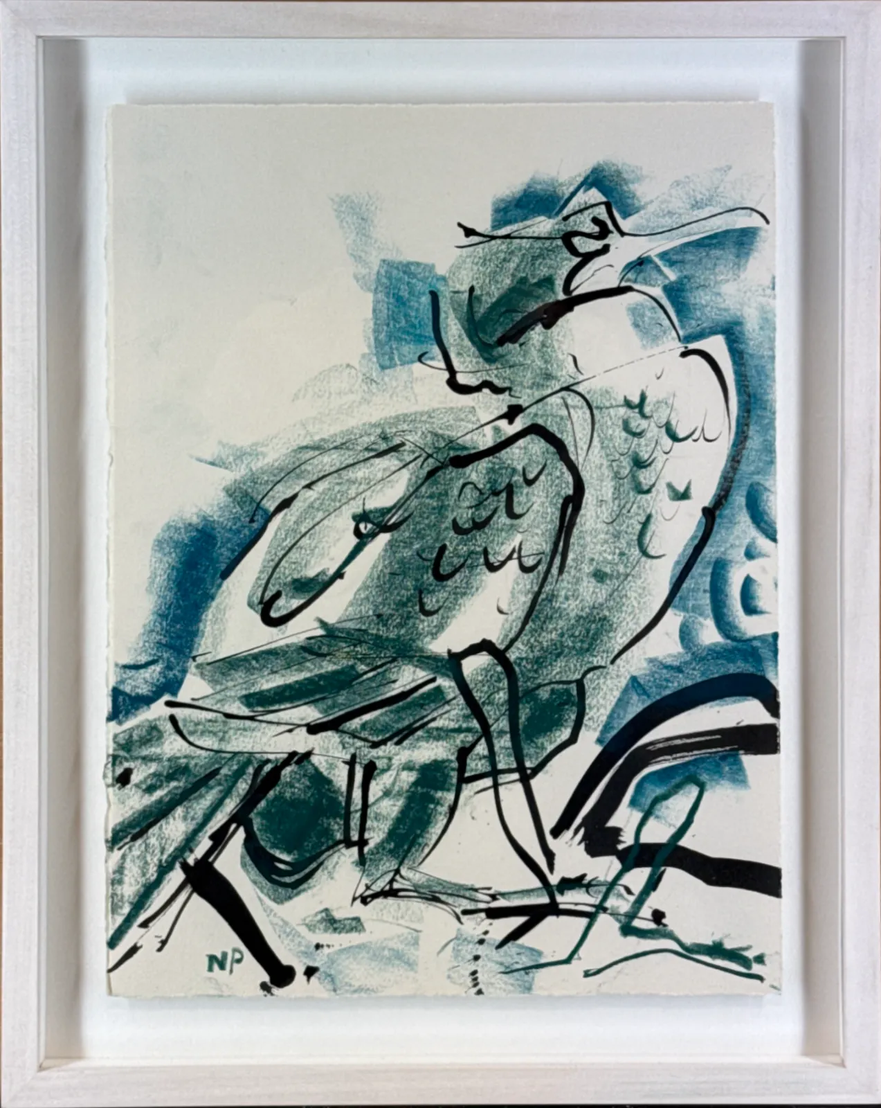 nik pollard swla shags 4 field drawing dunbar 465x370 wax pastel 450 framed